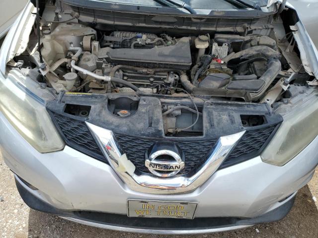 KNMAT2MT9FP548798 - 2015 NISSAN ROGUE S SILVER photo 12