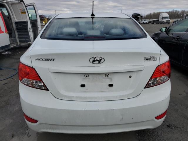 KMHCT4AE0DU423306 - 2013 HYUNDAI ACCENT GLS WHITE photo 6