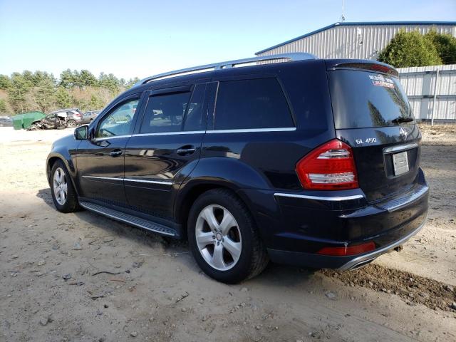 4JGBF7BE1BA638923 - 2011 MERCEDES-BENZ GL 450 4MATIC BLUE photo 2