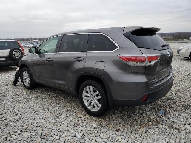 5TDZKRFH4FS049954 - 2015 TOYOTA HIGHLANDER LE GRAY photo 2