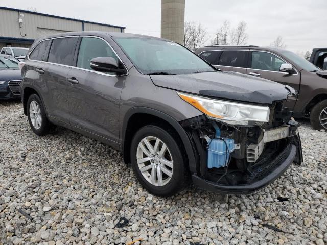 5TDZKRFH4FS049954 - 2015 TOYOTA HIGHLANDER LE GRAY photo 4