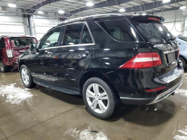 4JGDA5HB7DA197391 - 2013 MERCEDES-BENZ ML 350 4MATIC BLACK photo 2
