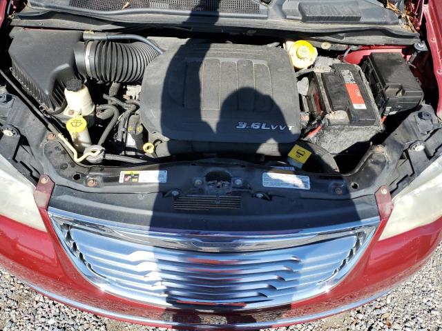 2C4RC1CG8ER143725 - 2014 CHRYSLER TOWN & COU TOURING L MAROON photo 12