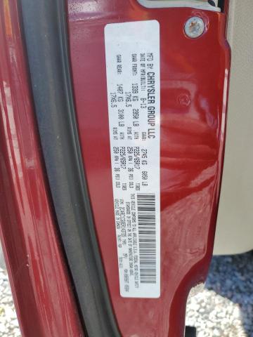 2C4RC1CG8ER143725 - 2014 CHRYSLER TOWN & COU TOURING L MAROON photo 13