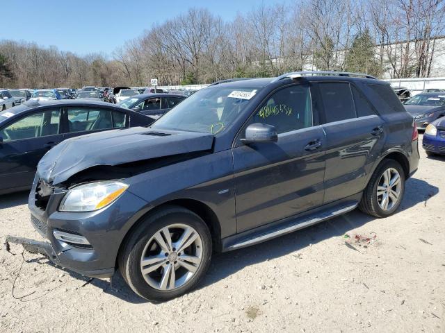 4JGDA5HB1CA029034 - 2012 MERCEDES-BENZ ML 350 4MATIC BLACK photo 1