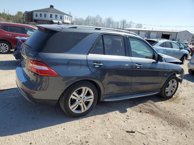 4JGDA5HB1CA029034 - 2012 MERCEDES-BENZ ML 350 4MATIC BLACK photo 3