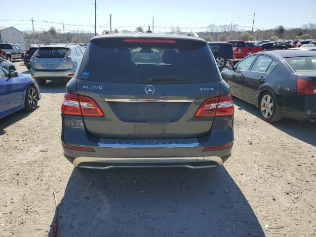 4JGDA5HB1CA029034 - 2012 MERCEDES-BENZ ML 350 4MATIC BLACK photo 6