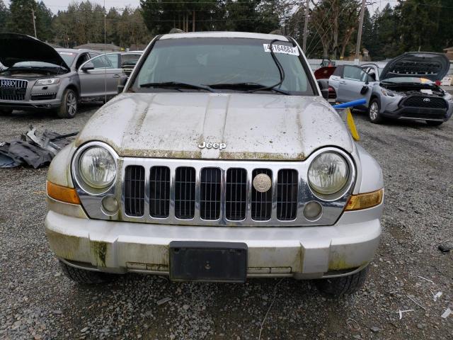 1J4GL58K05W578607 - 2005 JEEP LIBERTY LIMITED SILVER photo 5