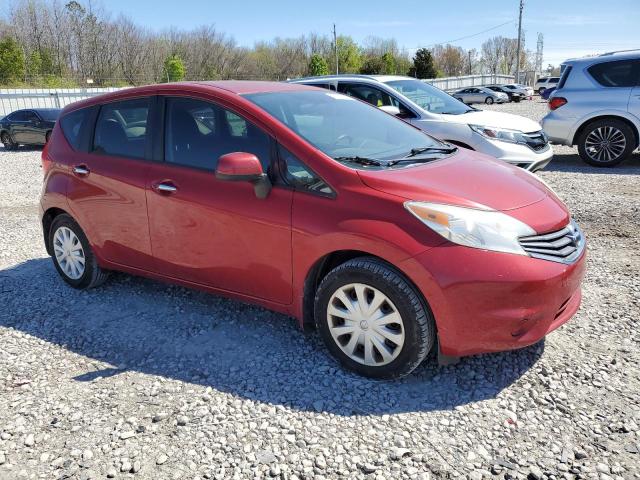 3N1CE2CP1EL425064 - 2014 NISSAN VERSA NOTE S RED photo 4