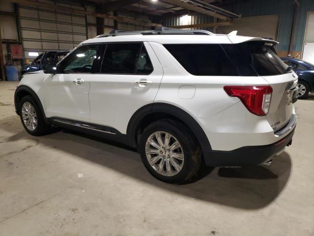 1FM5K8FW1MNA00734 - 2021 FORD EXPLORER LIMITED WHITE photo 2