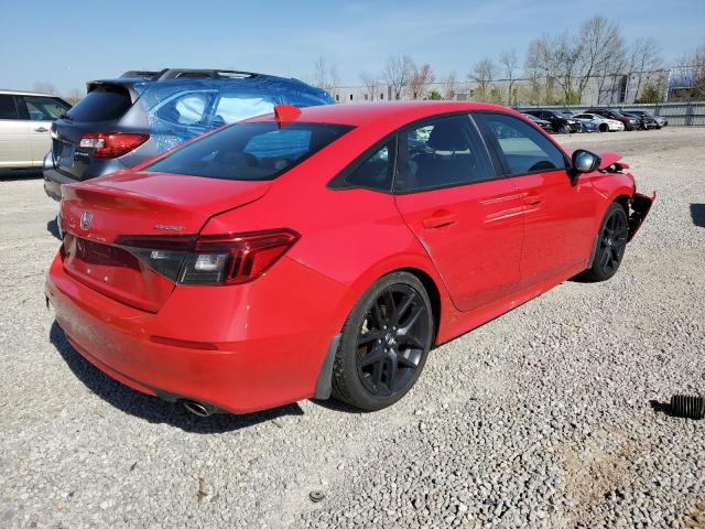 2HGFE2F56NH524798 - 2022 HONDA CIVIC SPORT 红色 照片 3