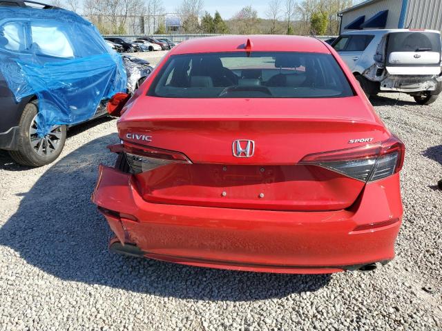 2HGFE2F56NH524798 - 2022 HONDA CIVIC SPORT 红色 照片 6