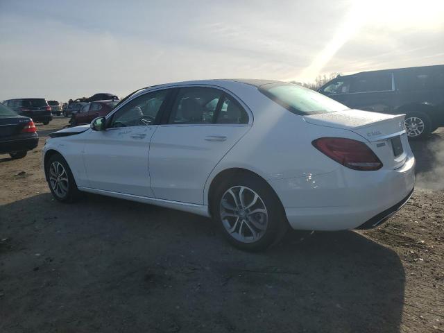 55SWF4KB2GU097260 - 2016 MERCEDES-BENZ C 300 4MATIC WHITE photo 2