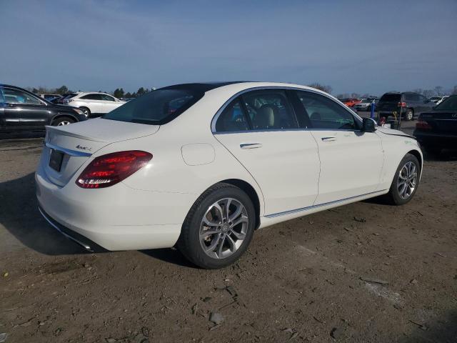 55SWF4KB2GU097260 - 2016 MERCEDES-BENZ C 300 4MATIC WHITE photo 3