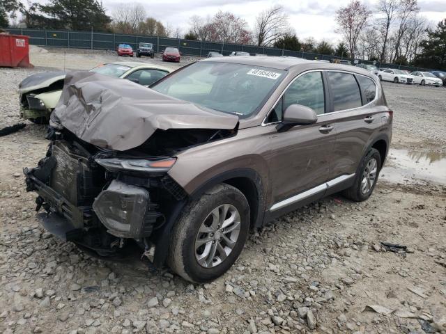 5NMS2CAD6KH120183 - 2019 HYUNDAI SANTA FE SE BROWN photo 1