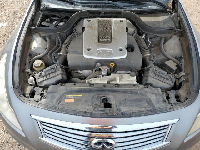 JN1CV6AP7AM409090 - 2010 INFINITI G37 BASE GRAY photo 11