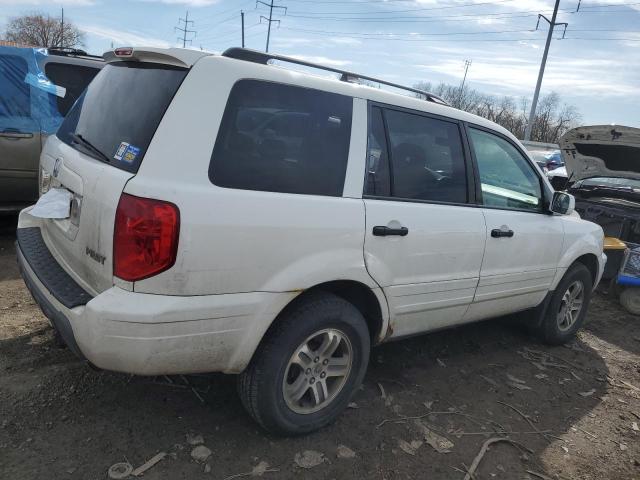 2HKYF18574H546083 - 2004 HONDA PILOT EXL WHITE photo 3