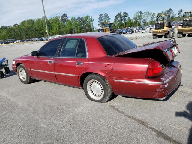 2MEFM75W2YX656569 - 2000 MERCURY GRAND MARQ LS RED photo 2