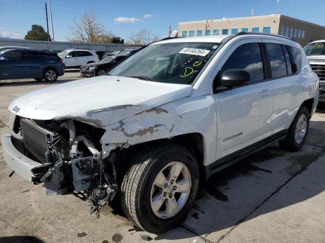 1C4NJCBA5ED594840 - 2014 JEEP COMPASS SPORT WHITE photo 1