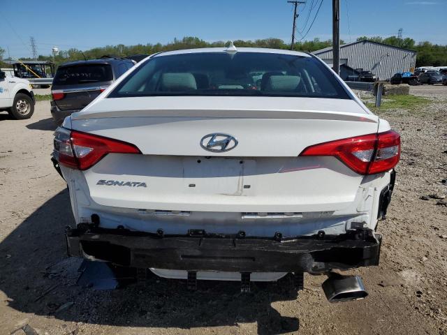 5NPE24AFXHH483781 - 2017 HYUNDAI SONATA SE WHITE photo 6