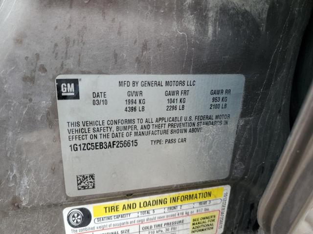 1G1ZC5EB3AF256615 - 2010 CHEVROLET MALIBU 1LT 棕色 照片 12