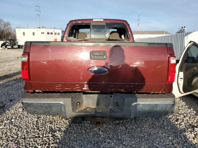 1FTSX2B52AEB18189 - 2010 FORD F250 SUPER DUTY MAROON photo 6