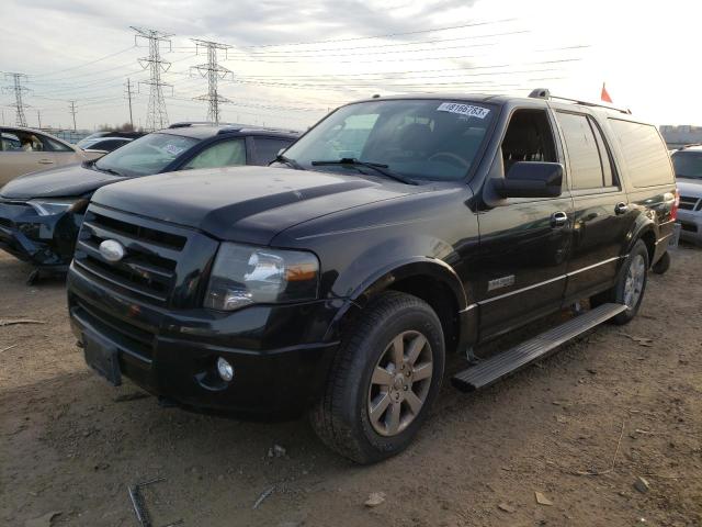 1FMFK20548LA00441 - 2008 FORD EXPEDITION EL LIMITED BLACK photo 1