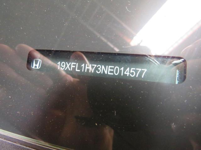 19XFL1H73NE014577 - 2022 HONDA CIVIC EXL ნაცრისფერი ფოტო 10