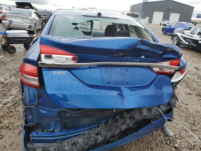 3FA6P0LU6HR355325 - 2017 FORD FUSION SE HYBRID BLUE photo 6