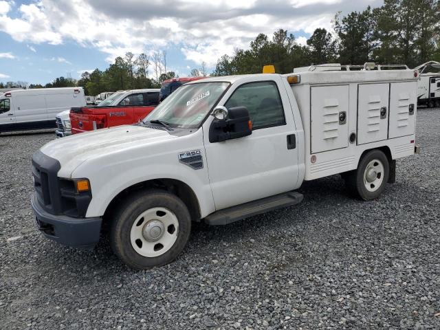 1FDWF30548EC21326 - 2008 FORD F350 SRW SUPER DUTY WHITE photo 1