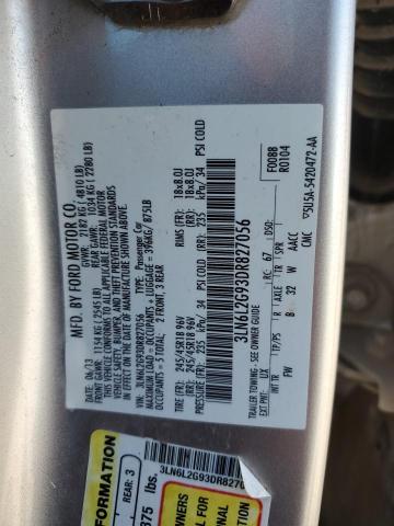 3LN6L2G93DR827056 - 2013 LINCOLN MKZ SILVER photo 12