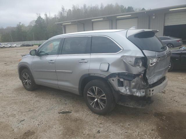 5TDKKRFH6GS501678 - 2016 TOYOTA HIGHLANDER XLE SILVER photo 2