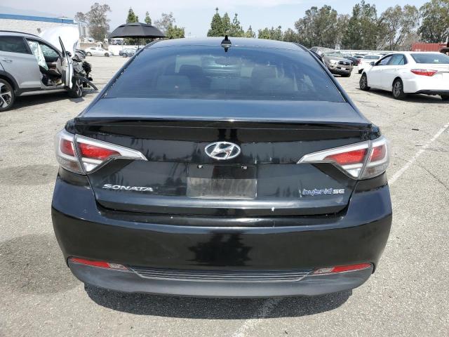 KMHE24L17GA014876 - 2016 HYUNDAI SONATA HYBRID BLACK photo 6