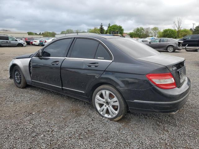 WDDGF54X49F207184 - 2009 MERCEDES-BENZ C 300 BLACK photo 2