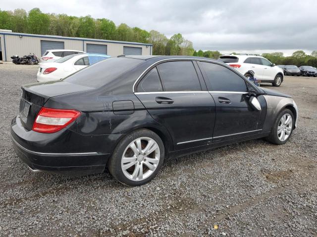 WDDGF54X49F207184 - 2009 MERCEDES-BENZ C 300 BLACK photo 3