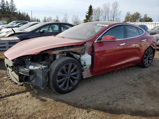 5YJSA1E2XJF276565 - 2018 TESLA MODEL S RED photo 1