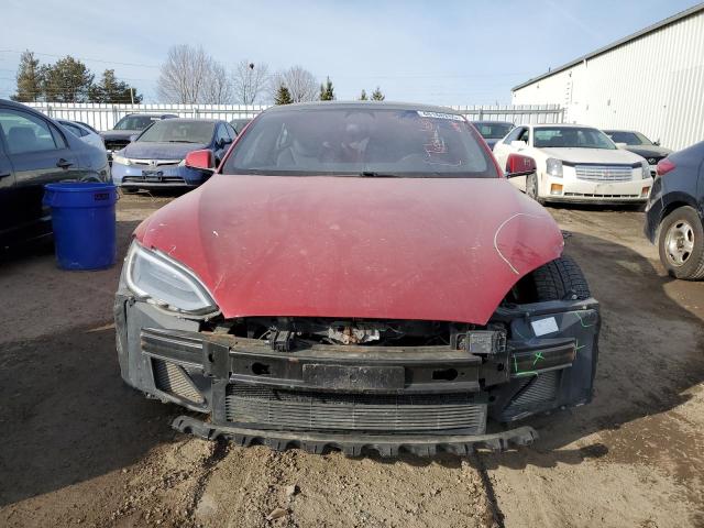 5YJSA1E2XJF276565 - 2018 TESLA MODEL S RED photo 5