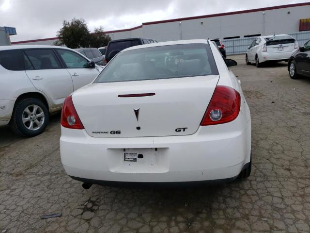 1G2ZH58N774255197 - 2007 PONTIAC G6 GT WHITE photo 6