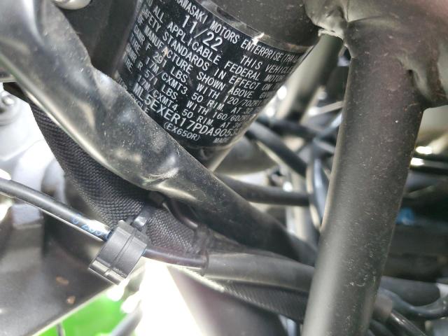 ML5EXER17PDA90533 - 2023 KAWASAKI EX650 R Жасыл фото 9