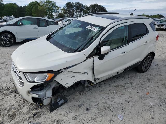 MAJ6S3KL6KC267728 - 2019 FORD ECOSPORT TITANIUM WHITE photo 1