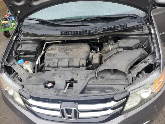 5FNRL5H67EB134842 - 2014 HONDA ODYSSEY EXL GRAY photo 11