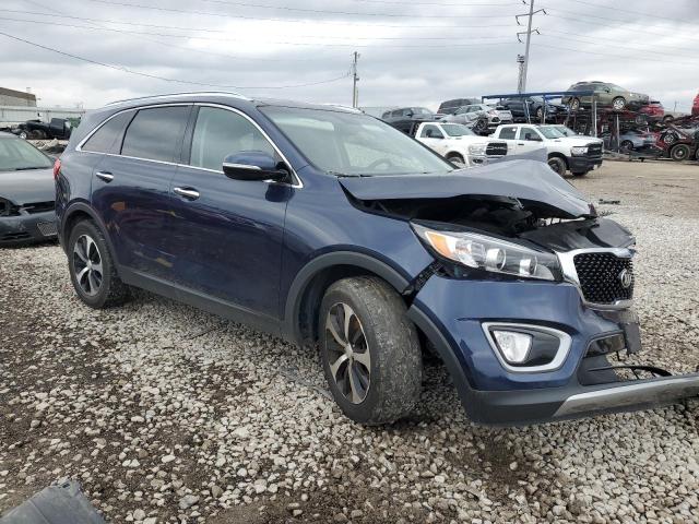 5XYPH4A1XGG156217 - 2016 KIA SORENTO EX BLUE photo 4