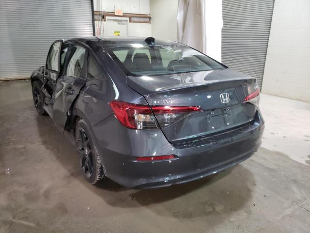 2HGFE2F59NH585062 - 2022 HONDA CIVIC SPORT 灰色 照片 3