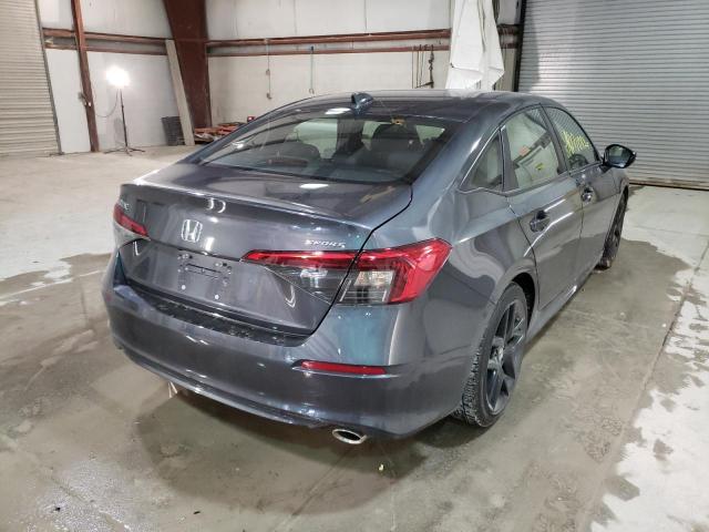 2HGFE2F59NH585062 - 2022 HONDA CIVIC SPORT GRAY photo 4