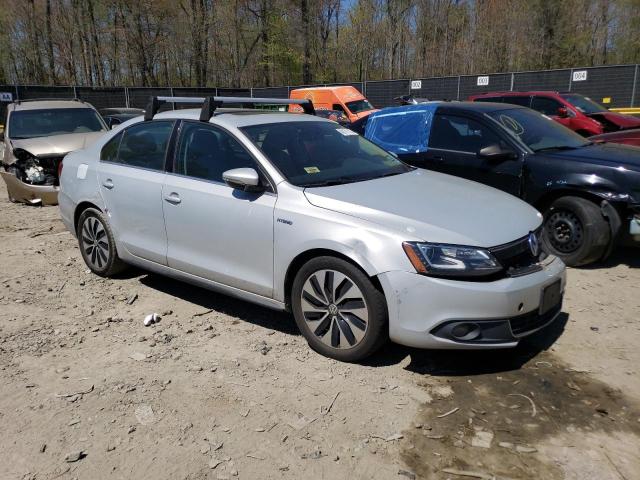 3VW637AJ4DM223613 - 2013 VOLKSWAGEN JETTA HYBRID SILVER photo 4