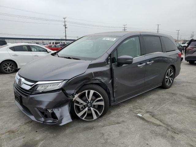 5FNRL6H98KB024233 - 2019 HONDA ODYSSEY ELITE Gris foto 1