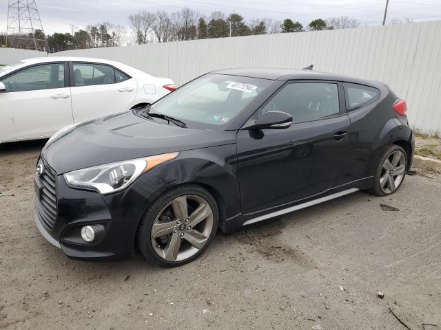 KMHTC6AEXDU095467 - 2013 HYUNDAI VELOSTER TURBO BLACK photo 1