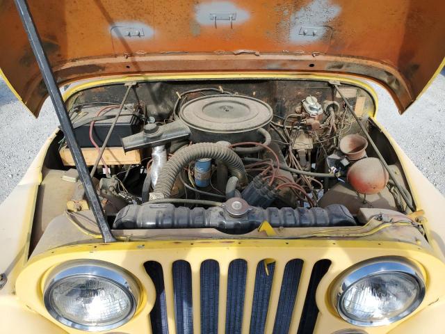 J2F835TH33170 - 1972 JEEP CJ-5 YELLOW photo 11