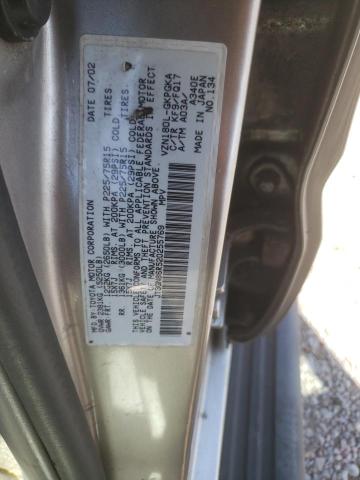 JT3GN86R520255769 - 2002 TOYOTA 4RUNNER SR5 SILVER photo 13