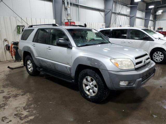 JTEZU14R730010406 - 2003 TOYOTA 4RUNNER SR5 SILVER photo 4